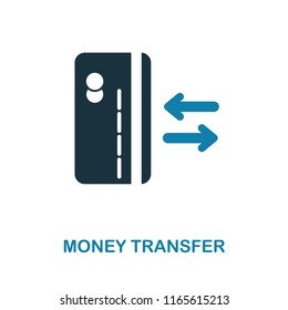 Simple element illustration. Credit Card Money Transfer concept symbol design from money collection. 