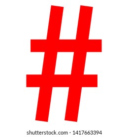 Simple element illustration. Hashtag symbol design from Social Media Marketing collection.