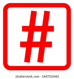 Simple element illustration. Hashtag symbol design from Social Media Marketing collection.