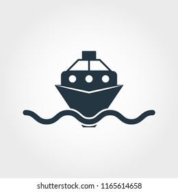 Simple element illustration. Ship concept symbol design from transport collection. Can be used for web, mobile and print. web design, apps, software, print.
