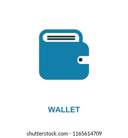 Simple element illustration. Wallet concept symbol design from money collection. Can be used for web, mobile and print. web design, apps, software, print.