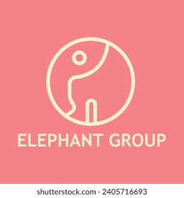 simple elephant logo concept suitable for your business or brand