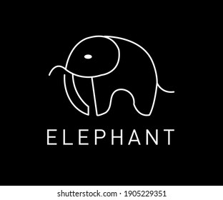 It is a simple elephant logo design for all uses