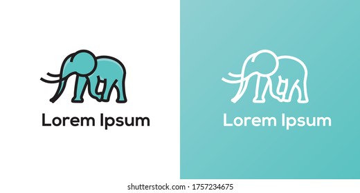 Simple Elephant Logo Design Inspiration