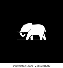 Simple elephant logo design. Vector illustration of abstract silhouette simple elegant . modern logo design vector icon template
