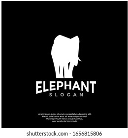 simple elephant logo. modern icon, template design