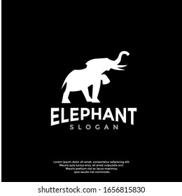 simple elephant logo. modern icon, template design