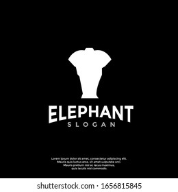 simple elephant logo. modern icon, template design