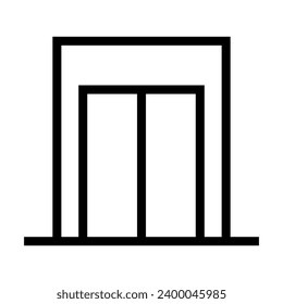 Simple elevator icon. Lift icon. Vector.