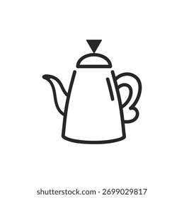 Simples alongado ícone vetor ilustração