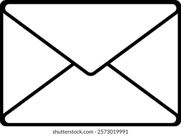 Simple email icon illustration material