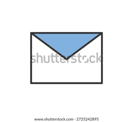 Simple email icon illustration vector