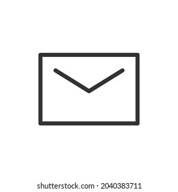 Icono de línea de correo electrónico simple. Símbolo premium con estilo de trazo. Diseño del icono de correo electrónico. Ilustración vectorial.
