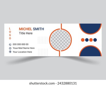 Simple Email Signature Design With Personal Information