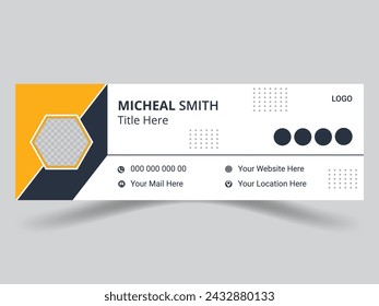 Simple Email Signature Design With Personal Information