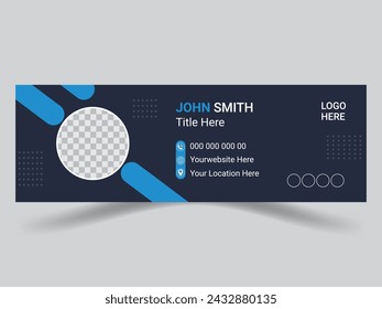 Simple Email Signature Design With Personal Information