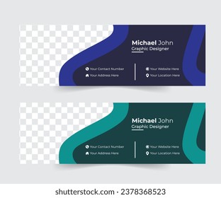 Simple Email Signature Design Template And Personal Cover Use