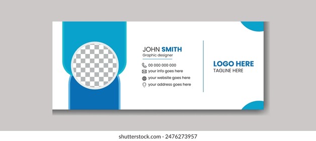 Simple Email Signature Plantilla de diseño