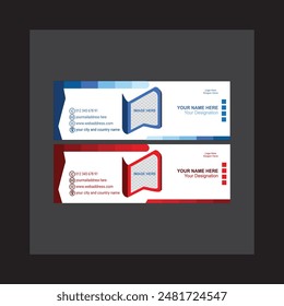 Diseño de Plantilla de diseño de firma de correo electrónico simple