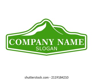 simple emblem logo. Can be used for businesses related to mountains, vacation, summer, hill, outdoor