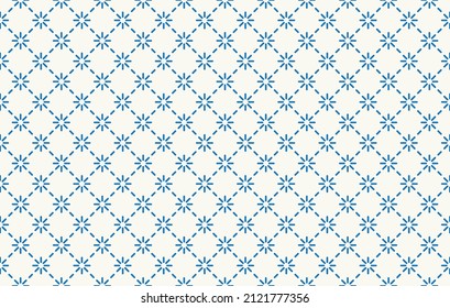 Simple embroidery seamless pattern. Vector illustration.