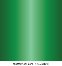 Simple Emerald green metal gradient texture in square.