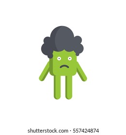 simple emoticon curly character 