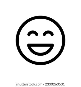 Simple Emoticon icon. The icon can be used for websites, print templates, presentation templates, illustrations, etc
