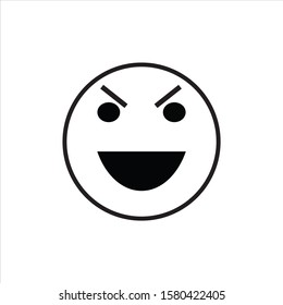 Simple emoticon isolated on white background,Feelings,Chatting, EPS Vector