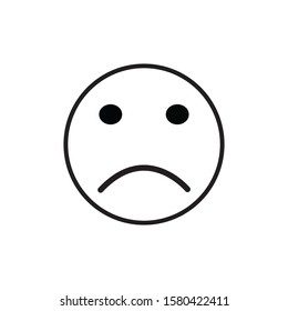 Simple emoticon isolated on white background,Feelings,Chatting, EPS Vector