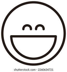 simple emotional face vector illustration