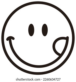 simple emotional face vector illustration