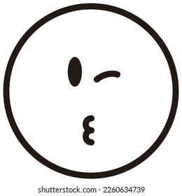 simple emotional face vector illustration