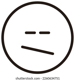 simple emotional face vector illustration