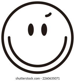 simple emotional face vector illustration