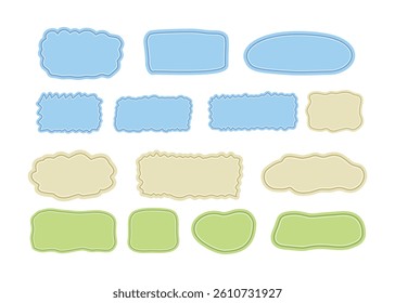 Simple Empty Text Box Note Illustration