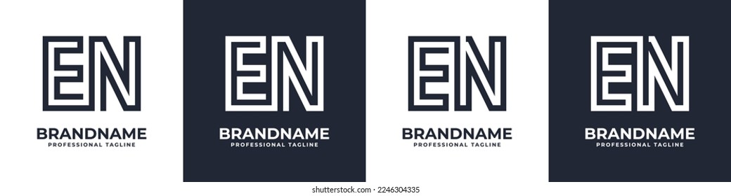 Simple EN Monogram Logo, suitable for any business with EN or NE initial.