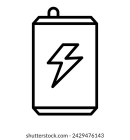 Simple energy drink icon. Vector.