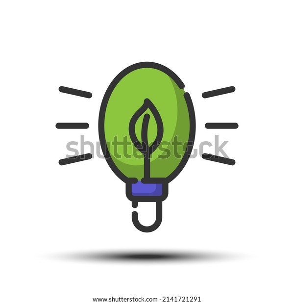 Simple energy filled line icon, power\
and energy related concept on the white\
background