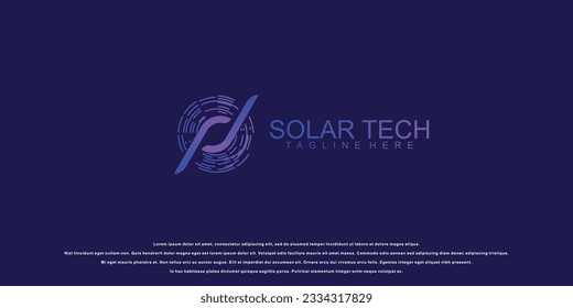 Simple energy logo design with modern style| electrical logo| green energy| premium vector