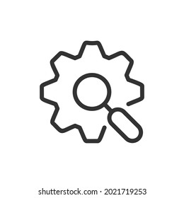 Icono de línea de ingeniería simple. Símbolo premium con estilo de trazo. Icono de diseño de ingeniería. Ilustración vectorial.