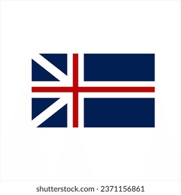 Das Logo-Design des Simple England-Flaggen-Konzepts.