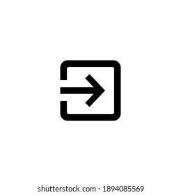 Simple Entrance Icon Vector Design