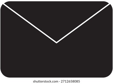 Un simple icono de sobre que muestra el correo entrante.