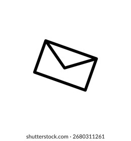 Elemento de diseño de contorno de sobre simple
