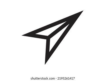 Simple Eps Format Paper Airplane Direction Icon