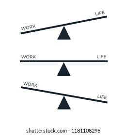 Simple Equal balance Scale Icon Vector Logo Template