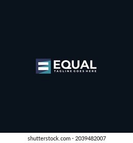 simple equal logo Designs vector
