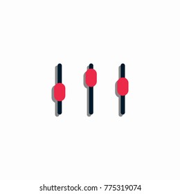 Simple equalizer icon template