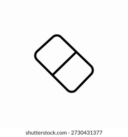 Vector de signo de icono de borrador simple